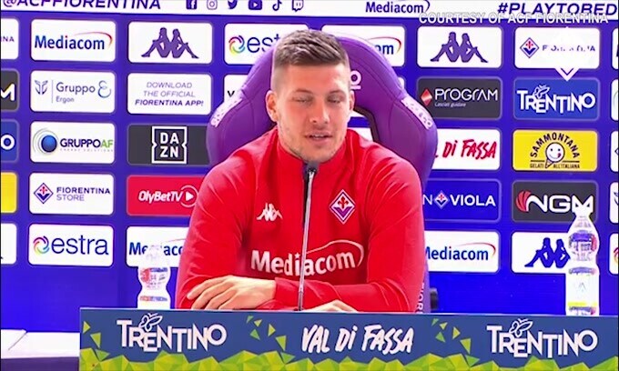 Fiorentina, senti Jovic: “A chi mi ispiro? A Cristiano Ronaldo”