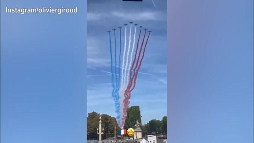 Francia, la festa Nazionale ripresa da Giroud