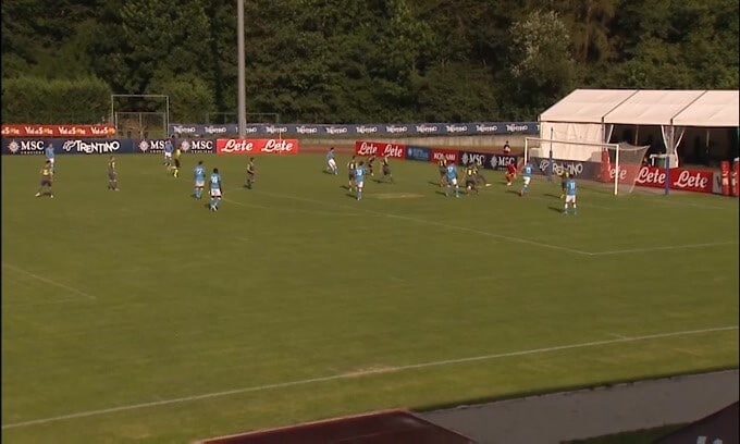 Napoli-Anaune 10-0, Kvaratskhelia subito protagonista