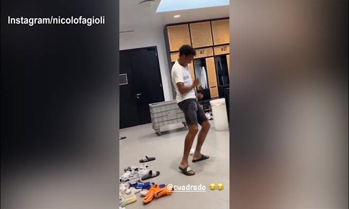Cuadrado si scatena con il suo balletto