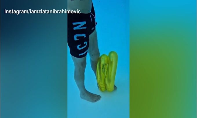 Milan, prosegue la riabilitazione per Ibra: questa volta in piscina