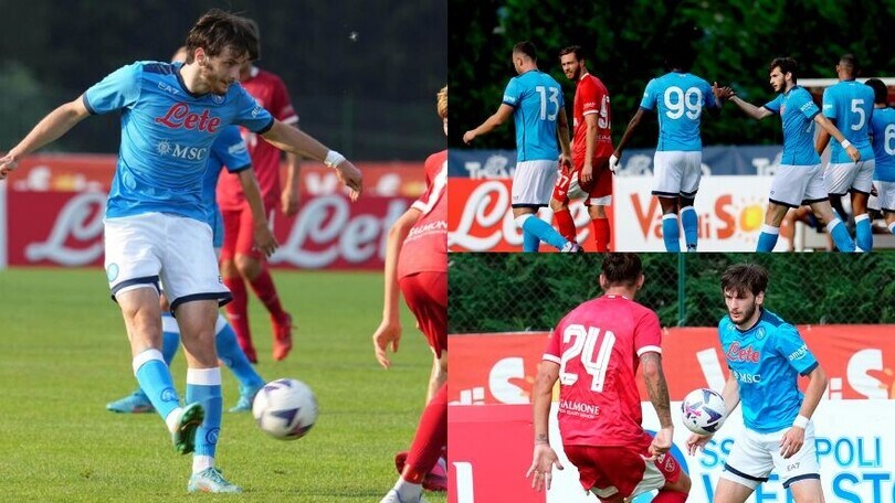Napoli, poker al Perugia: Kvaratskhelia ancora a segno