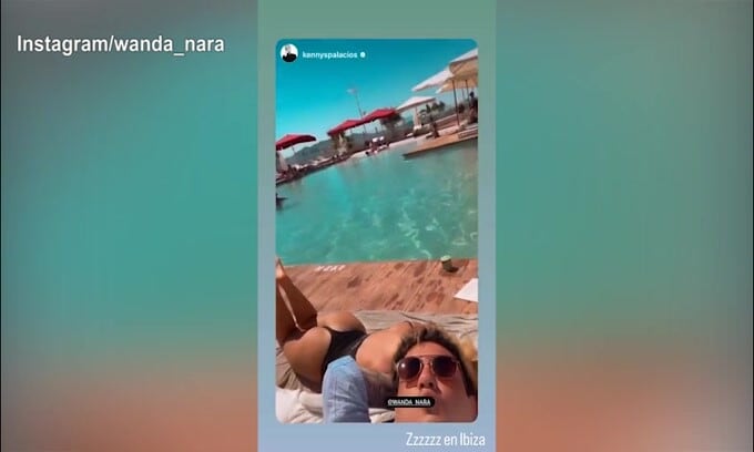 Pensieri di mercato? Ad Ibiza Wanda Nara si rilassa