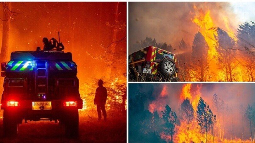 La Francia brucia: devastati 14mila ettari nella Gironda