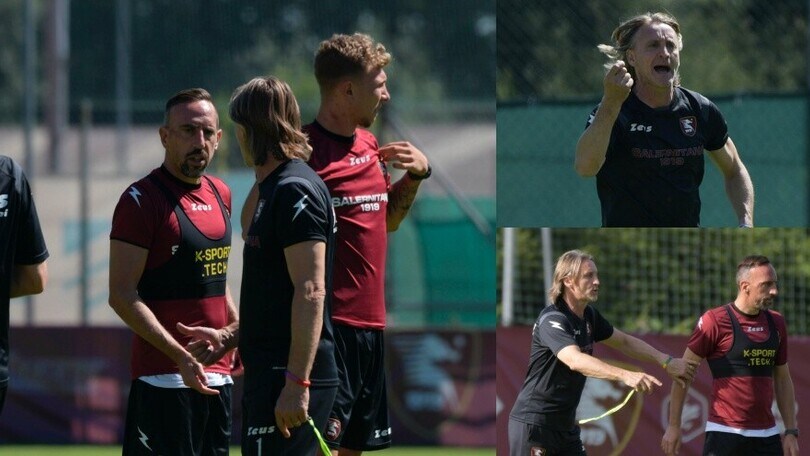 Salernitana, Nicola show: siparietto con Ribery