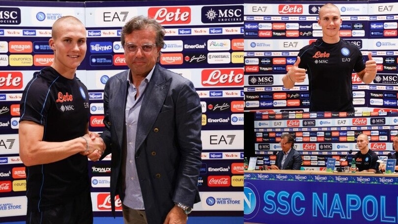 Napoli, ecco Ostigard: la presentazione a Dimaro