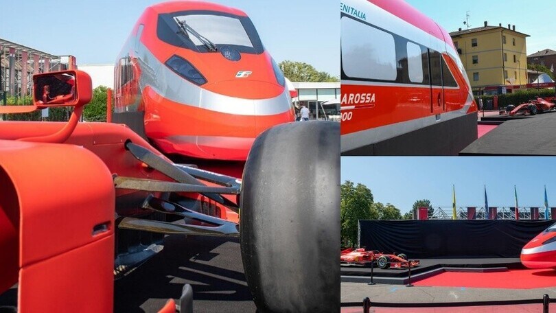 Ferrari F1-75 e Frecciarossa 1000, l'incontro a Maranello