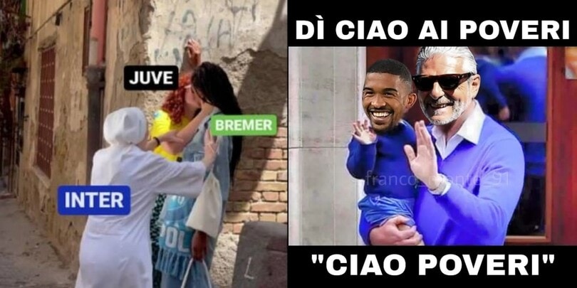 Bremer è della Juve, l'Inter è superata: social scatenati
