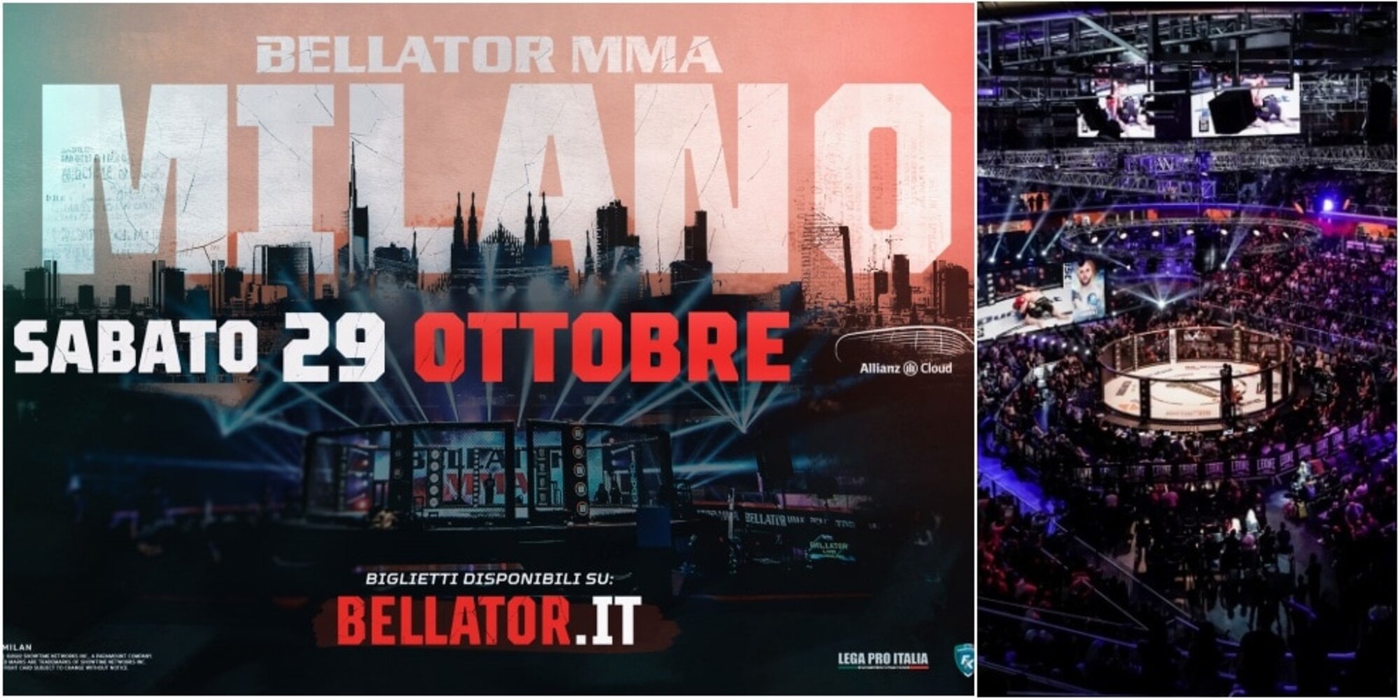 MMA, il 29 ottobre all'Allianz Cloud di Milano torna Bellator