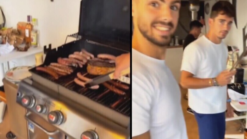 Leclerc ai fornelli!
