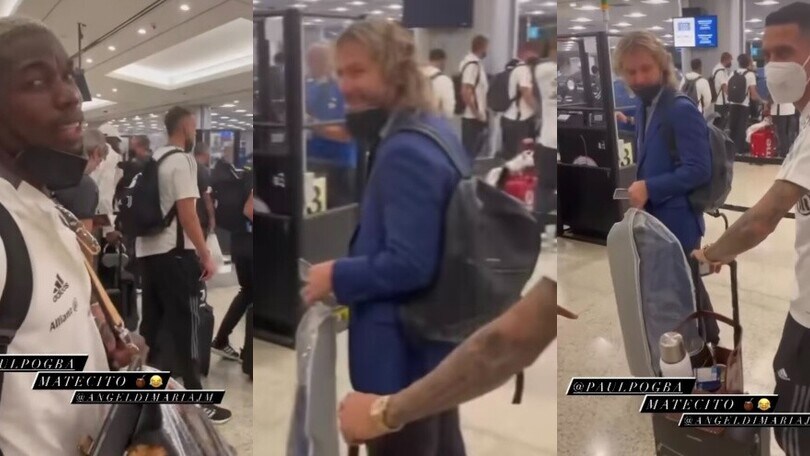 Pogba, Di Maria e il mate...E Nedved se la ride
