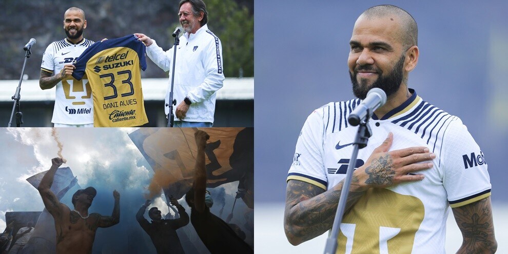Il Pumas presenta ufficialmente Dani Alves: tifosi in delirio