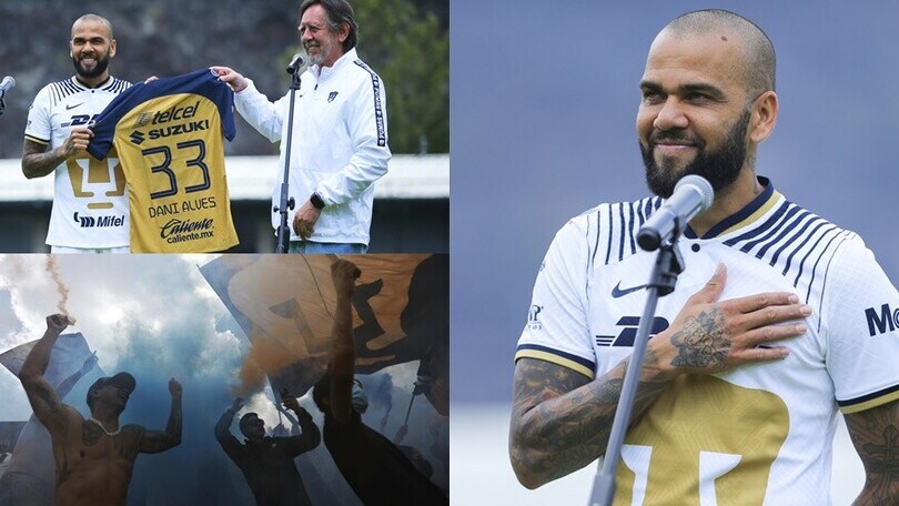 Il Pumas presenta ufficialmente Dani Alves: tifosi in delirio