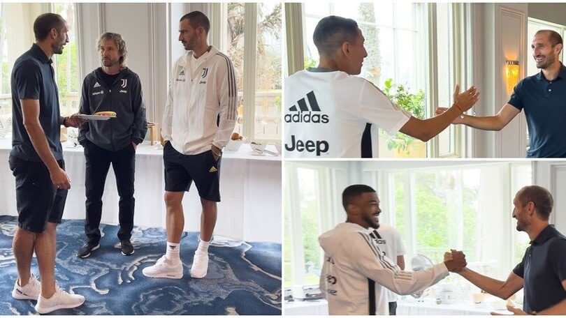 Juve, colazione con Chiellini: la visita di 'Re Giorgio'