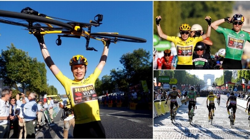 Vingegaard "Signore di Parigi": parata per il vincitore del Tour de France