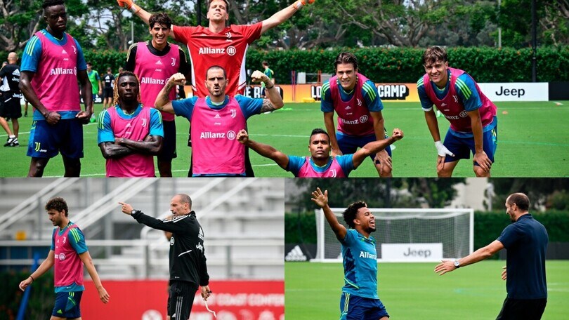 Juve, sorpresa Chiellini in allenamento a Los Angeles