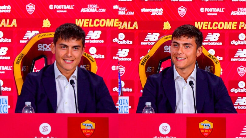 Dybala, grandi sorrisi alla conferenza di presentazione