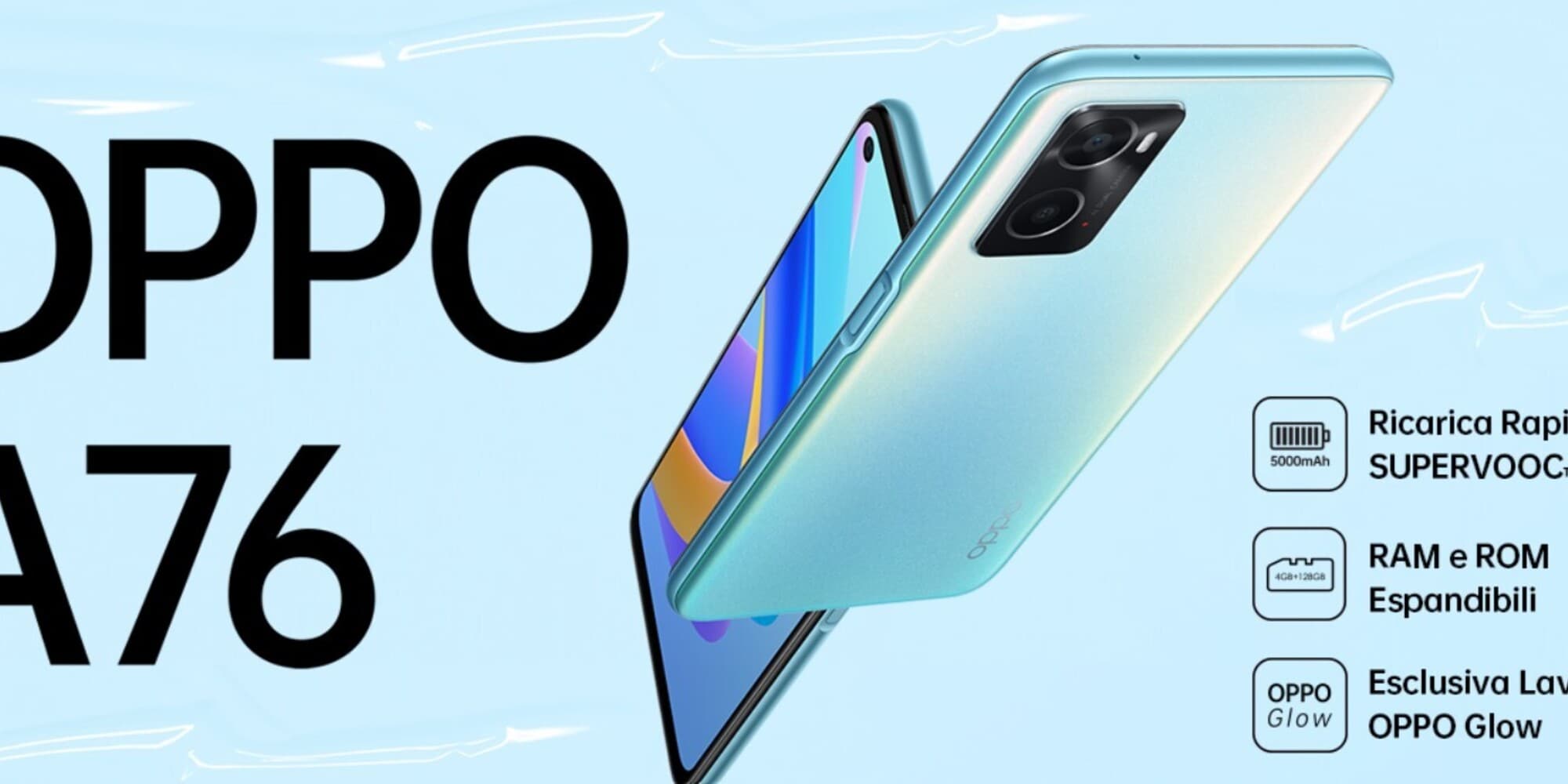 OPPO A76: scheda tecnica, recensione e prezzo