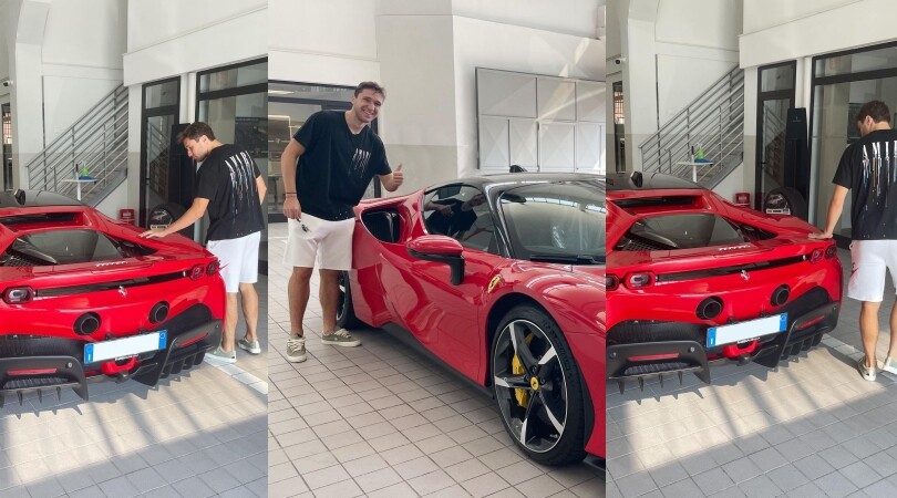 Federico Chiesa si coccola la sua prima Ferrari: ecco la SF90 da 1000 cv