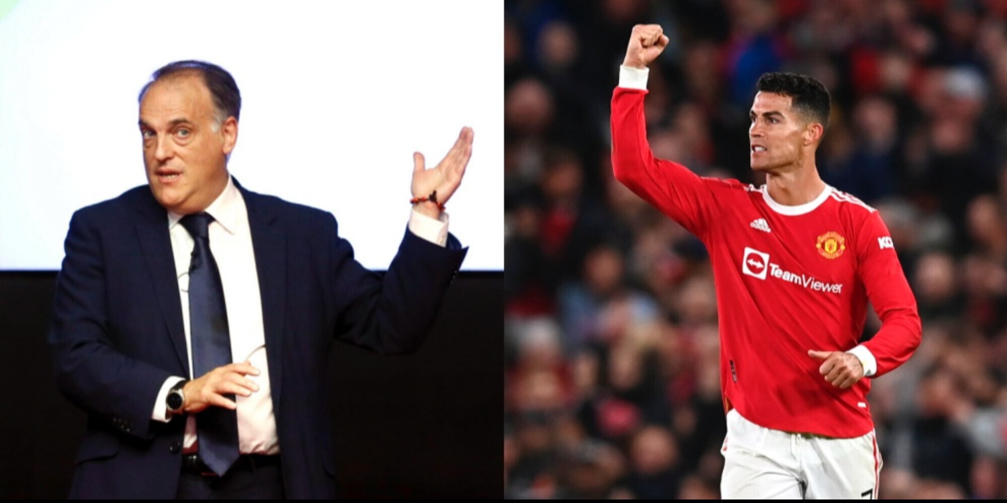 Tebas: "Mi piacerebbe rivedere Ronaldo in Liga. Il Barcellona si sta muovendo bene"