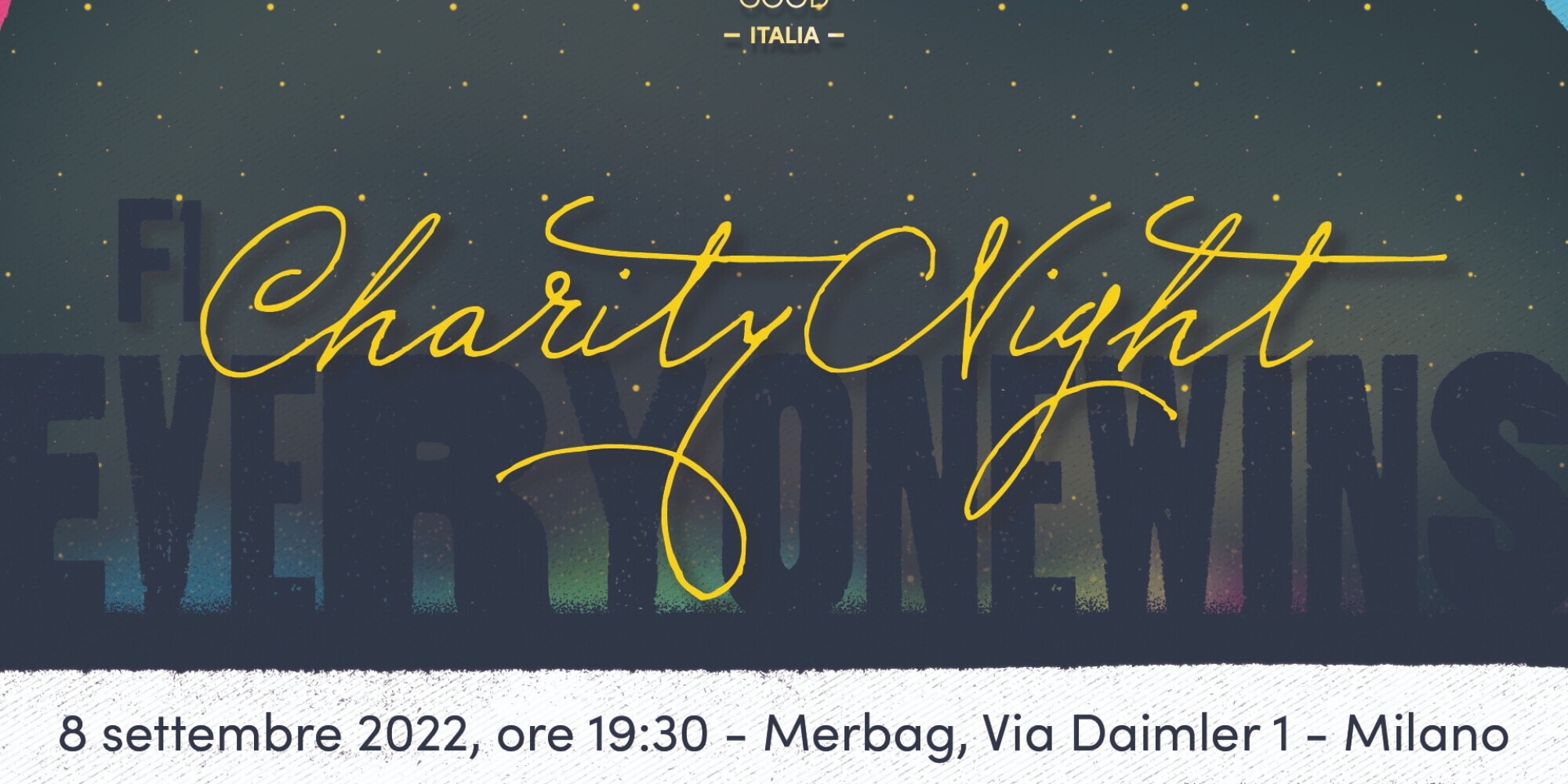 La Laureus F1 Charity Night presso lo spazio Merbag, a Milano, l'8 settembre