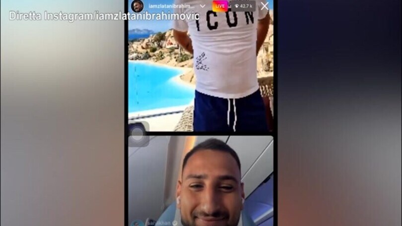 Ibra-Donnarumma, diretta social