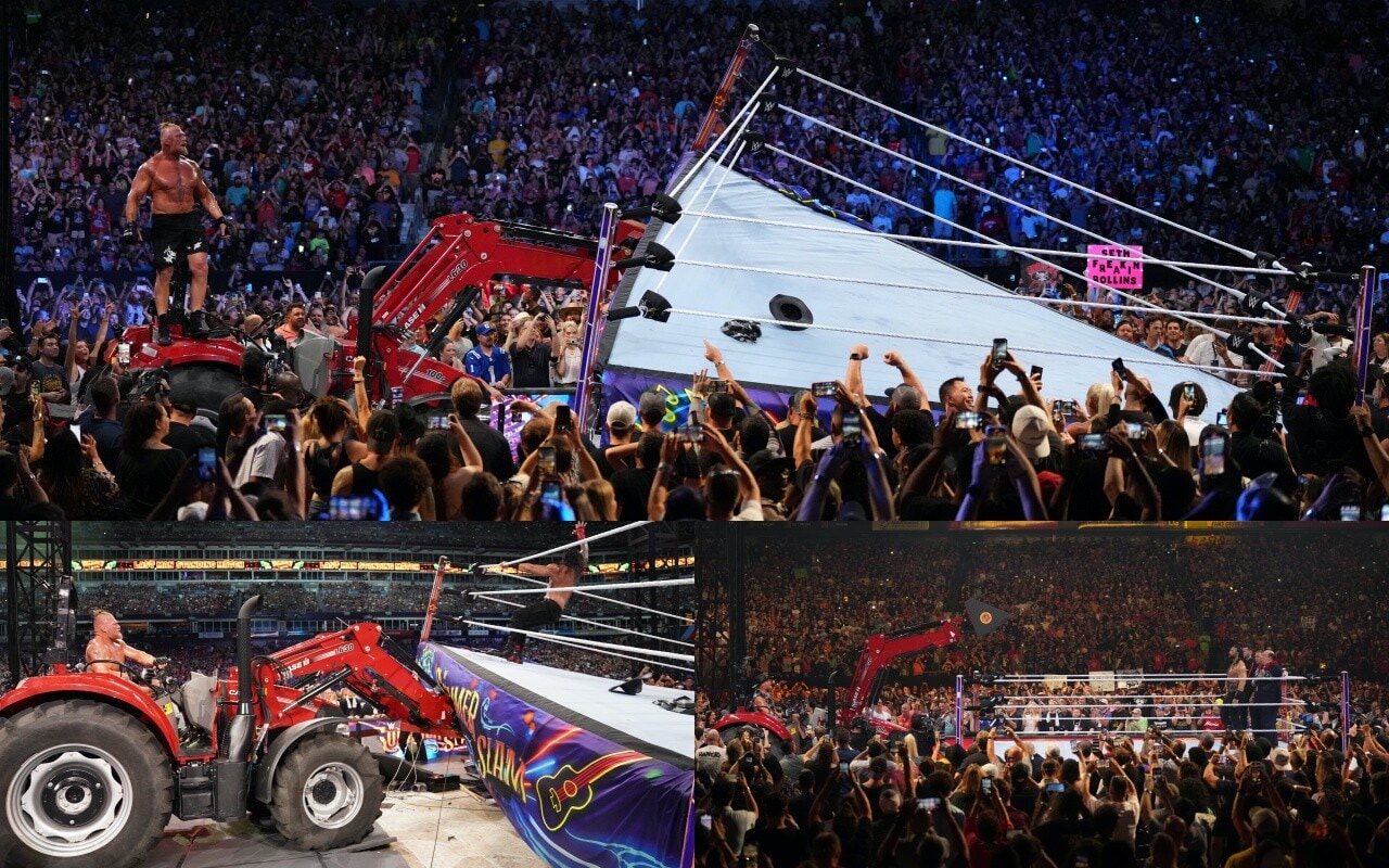 Trattori e ring ribaltati, a WWE SummerSlam succede di tutto
