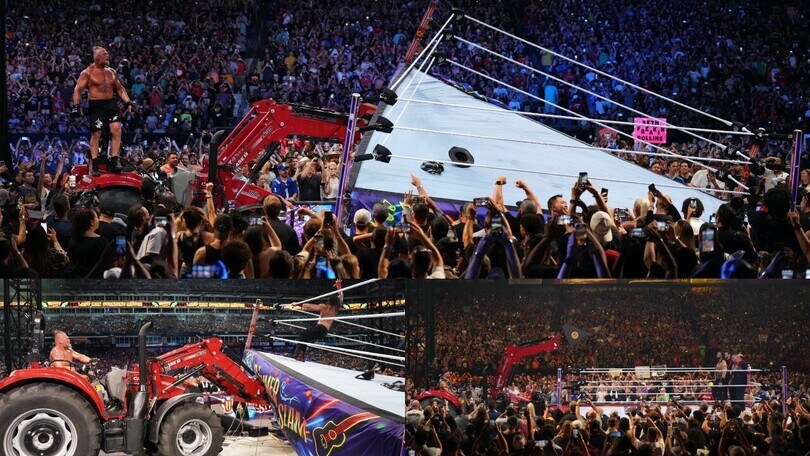 Trattori e ring ribaltati, a WWE SummerSlam succede di tutto