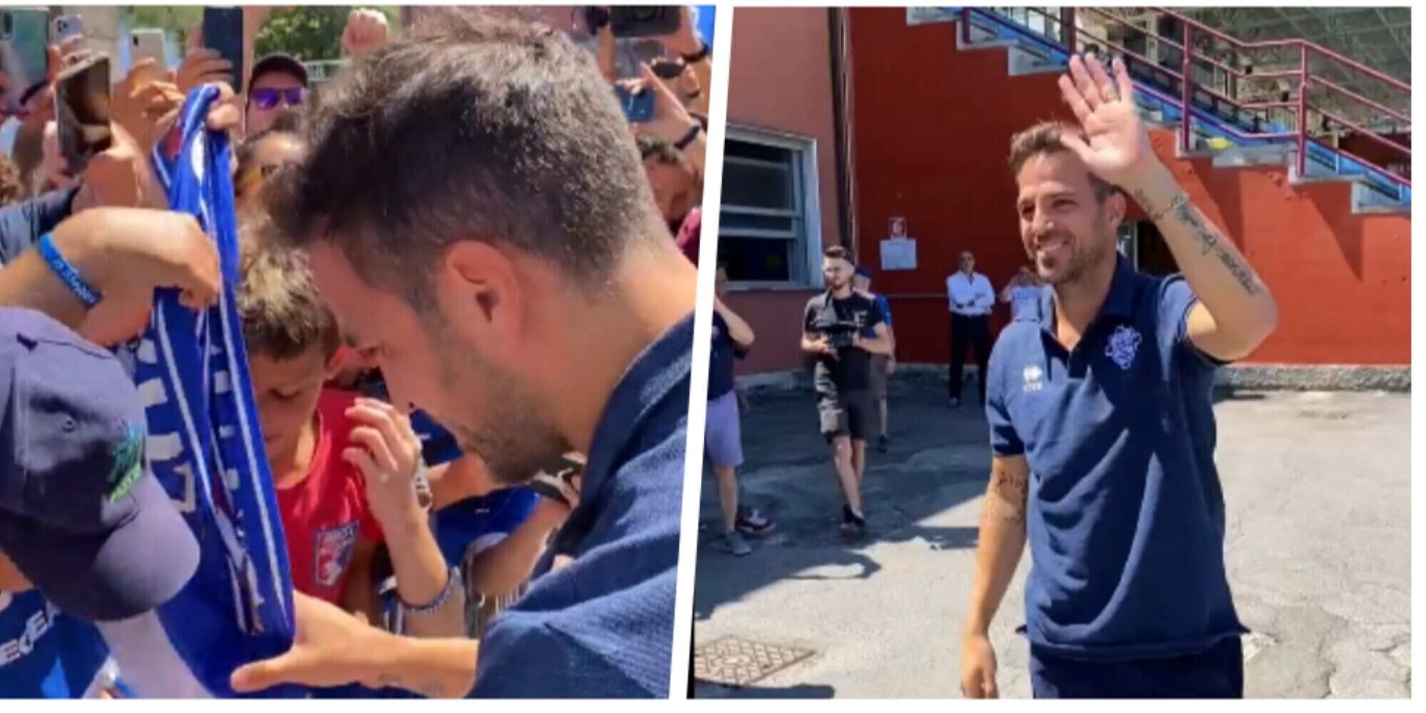 Como, Fabregas è arrivato: accoglienza trionfale dei tifosi
