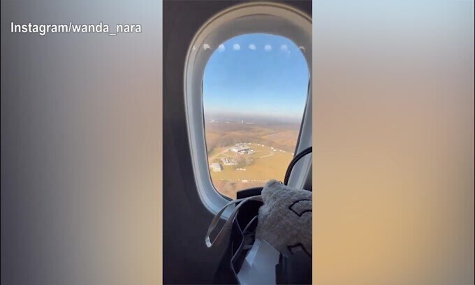 Viaggio in aereo per Wanda Nara, dove andrà?