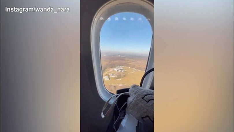 Viaggio in aereo per Wanda Nara, dove andrà?