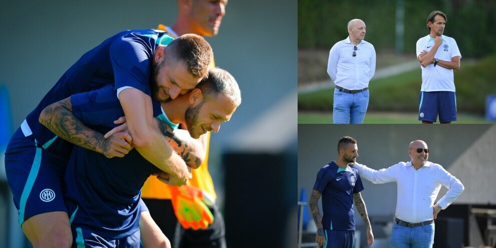 Inter, Skriniar sereno e Marotta osserva con Inzaghi