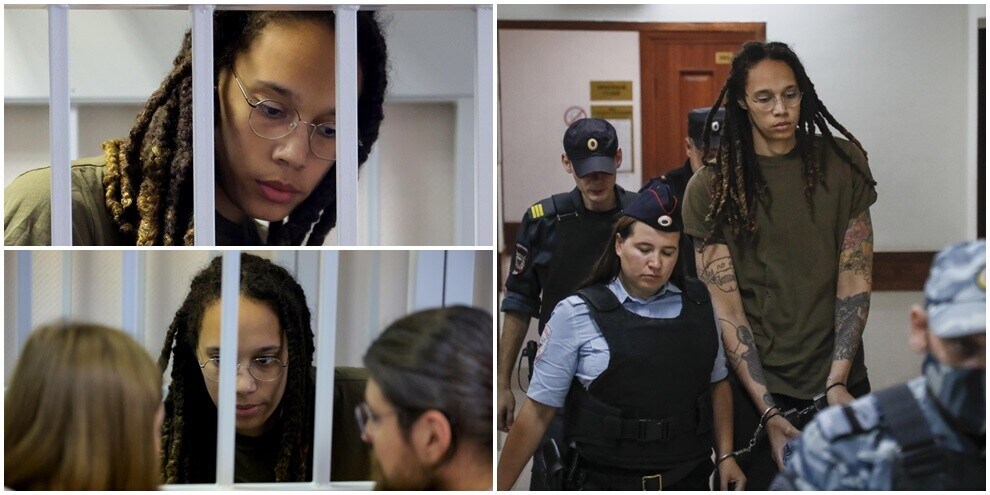 In manette e in 'gabbia': ecco come viene trattata Brittney Griner a Mosca