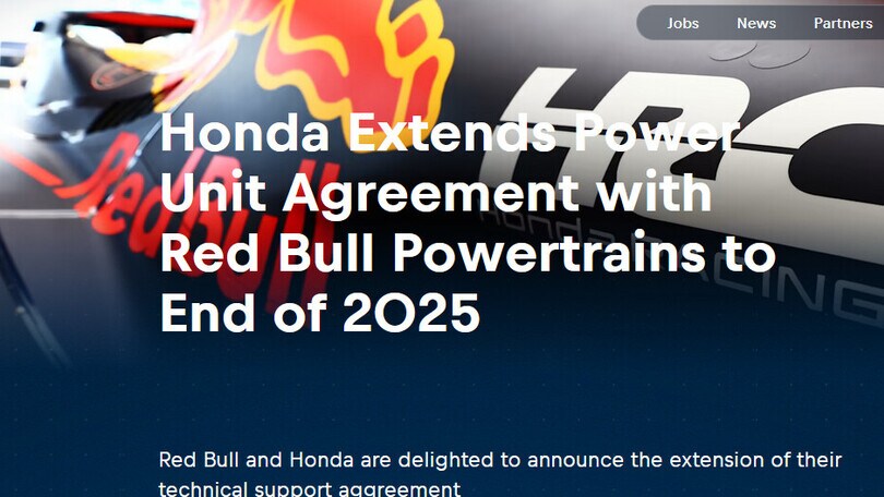 F1, Red Bull-Honda: avanti insieme fino al 2025