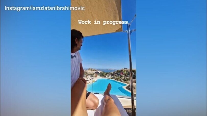 Milan, il messaggio di Ibra: "Work in progress"