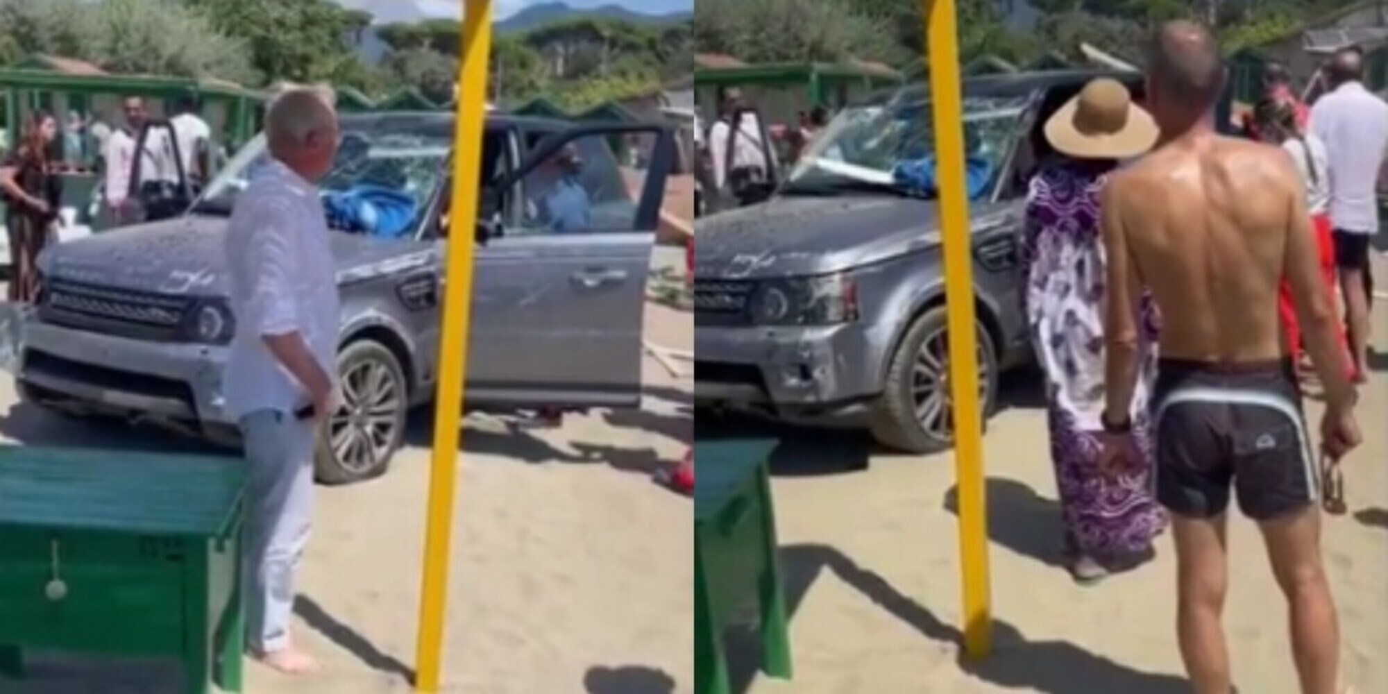 Forte dei Marmi, Suv vola su uno stabilimento e lo distrugge: panico in spiaggia