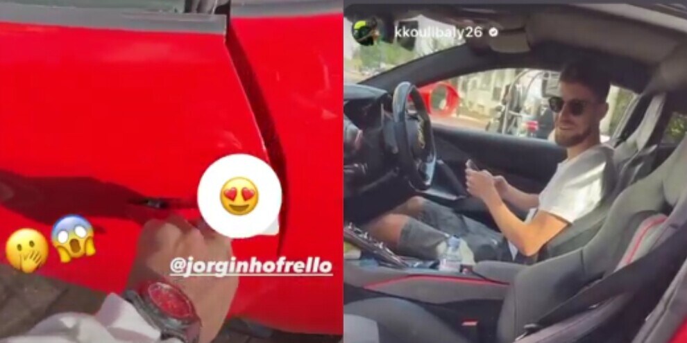 Jorginho autista Ferrari d'eccezione di... Koulibaly!