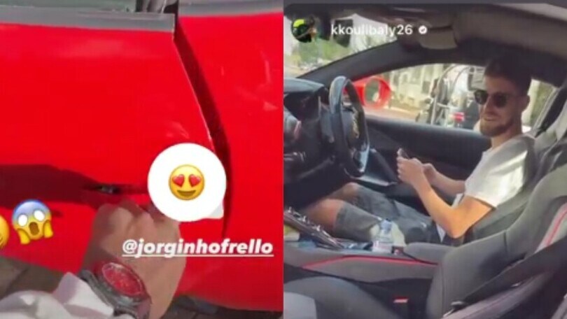 Jorginho autista Ferrari d'eccezione di... Koulibaly!
