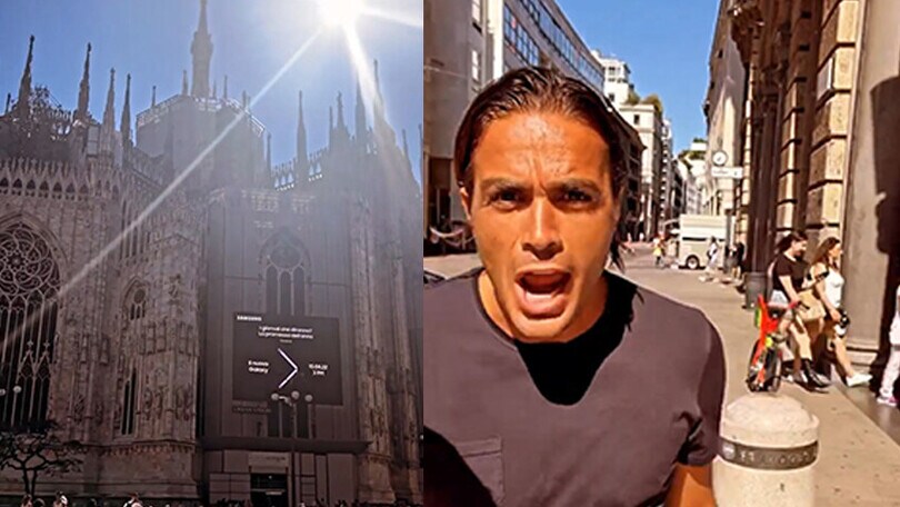 Federica Nargi inquadra il Duomo e Matri...