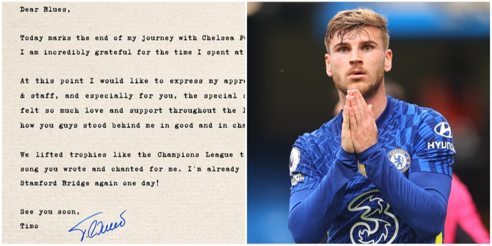 Werner torna al Lipsia, ma prima scrive ai tifosi del Chelsea