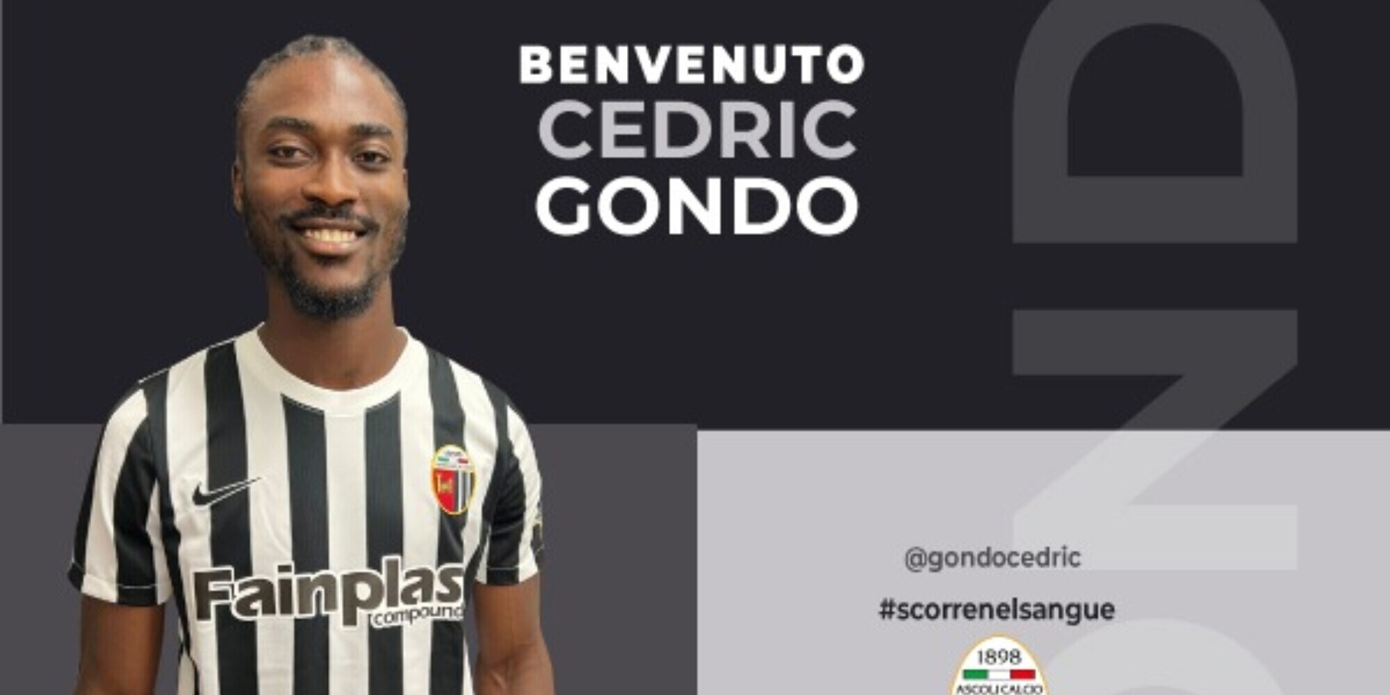 Cremonese, Gondo ceduto in prestito all'Ascoli