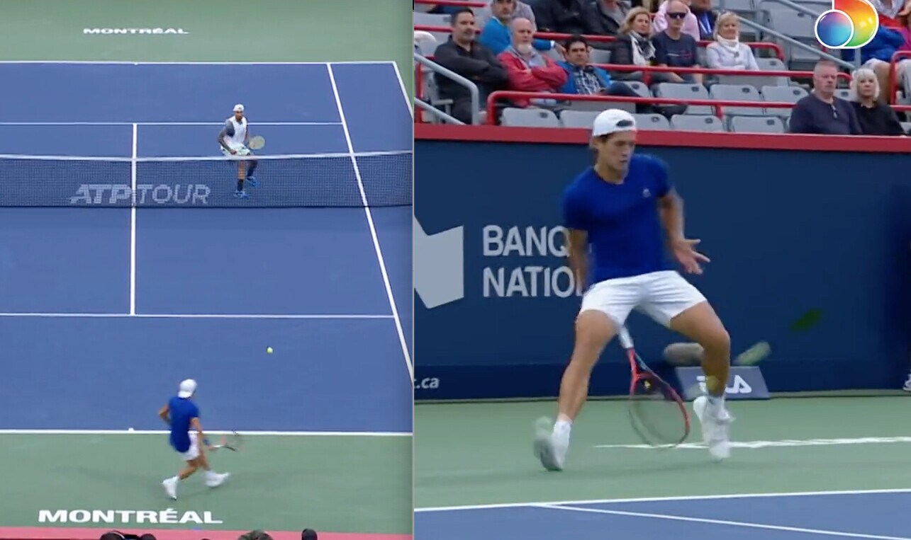 Tennis, Baez contro Kyrgios: il colpo più folle dell'anno!