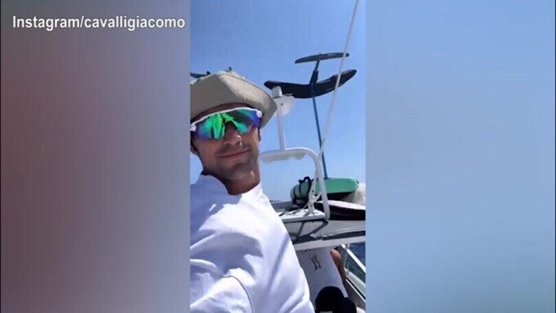 Giornata in barca per Giacomo Cavalli