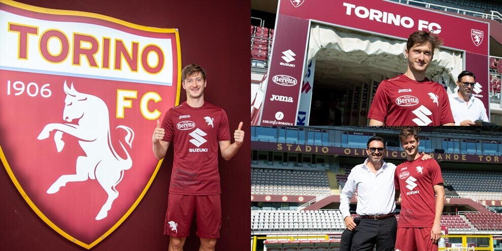 Miranchuk al Torino: subito in posa con la nuova maglia