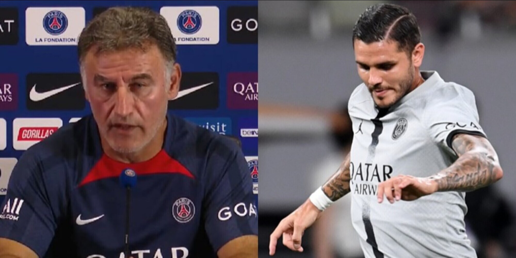 Galtier: "Icardi deve rilanciarsi altrove, è fuori dal progetto del Psg"