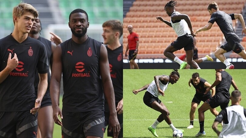 Il Milan si allena a San Siro: De Ketelaere e Origi emozionati, Leao è imprendibile