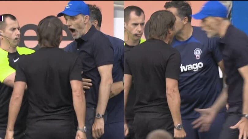 Conte-Tuchel, rissa sfiorata: scintille nel finale di Chelsea-Tottenham!
