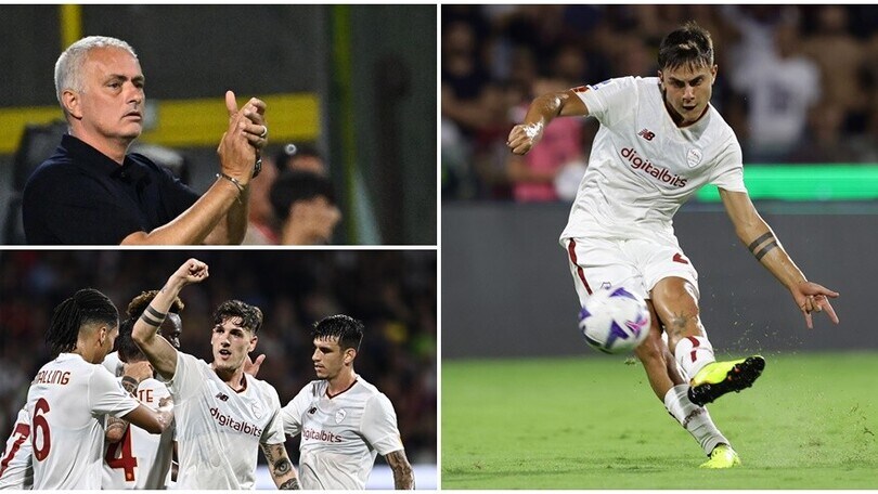 Salernitana-Roma 0-1: Dybala titolare, Mourinho parte bene