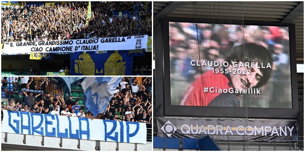 Tributo da brividi per Garella prima di Verona-Napoli