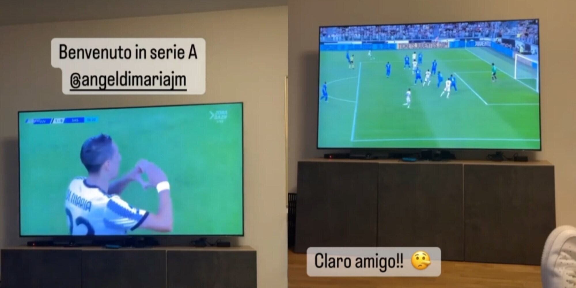 Lavezzi e il messaggio social a Di Maria: "Benvenuto in Serie A!"
